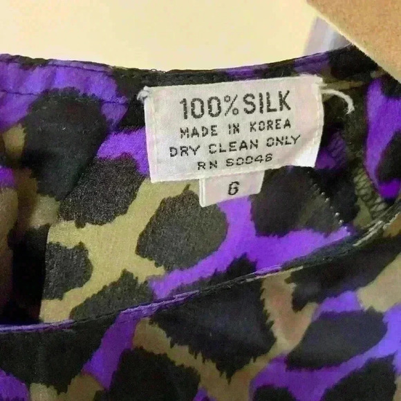 Jerri Sherman Leopard Top Size 6 - Picture 7 of 7